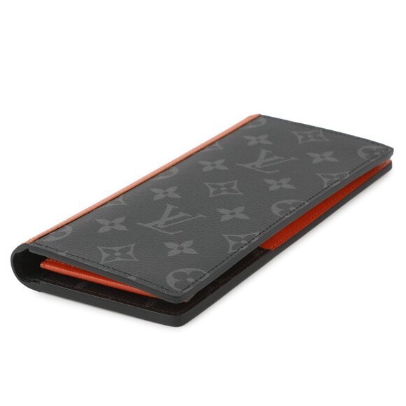 LOUIS VUITTON Portefeuille Brazza Monogram Eclipse Sunrise Orange M25846 - Picture 2 of 5